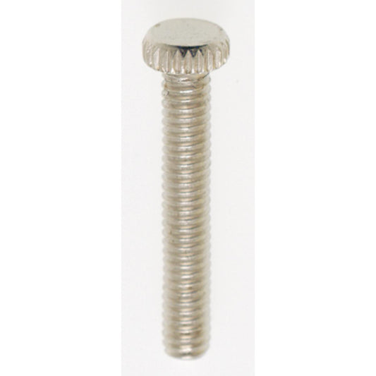 Satco 90-032 Steel Knurled Head Thumb Screw 8/32 1" Length Nickel Plated Finish