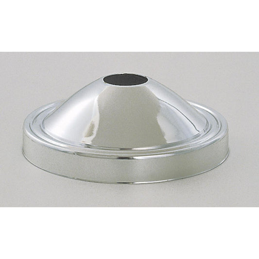 Satco 90-050 Plain Deep Fixture Canopy Only Chrome Finish 5" Diameter 11/16" Center Hole 1-3/4" Depth