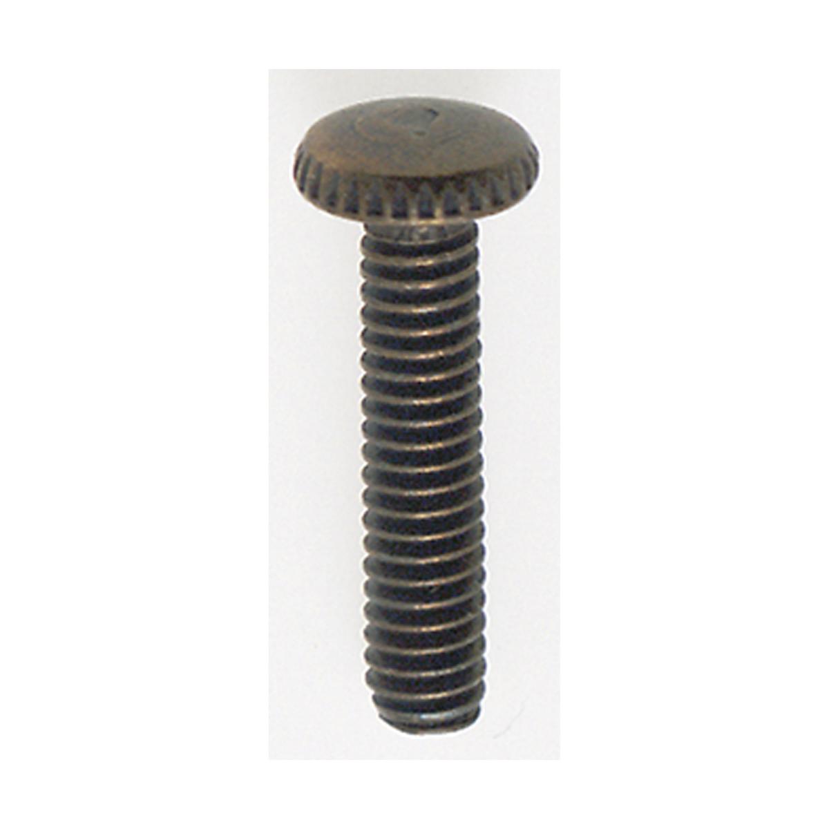 Satco 90-060 Steel Knurled Head Thumb Screws 8/32 3/4" Length Antique Brass Plated Finish