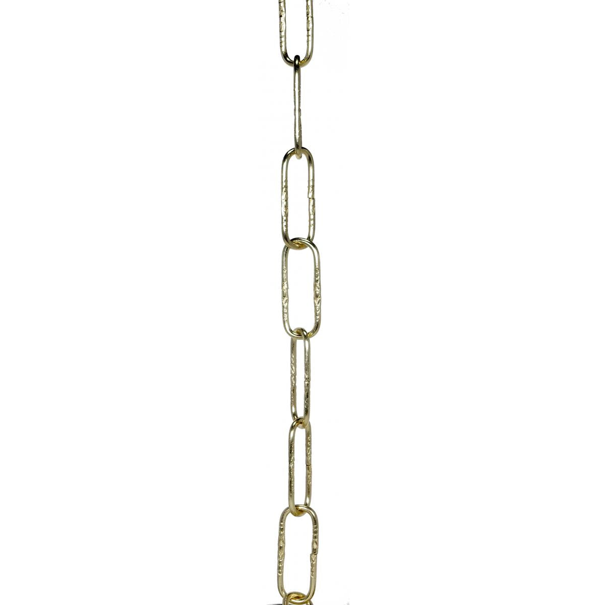 Satco 90-078 Specialty Chain Spanish Type Polished Brass Finish 1 Yard Length 100 Yards/Carton 15lbs Max