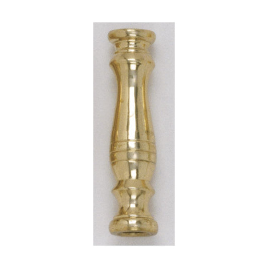 Satco 90-098 Solid Brass Neck And Spindle Burnished And Lacquered 3/4" x 3" 1/8 Slip