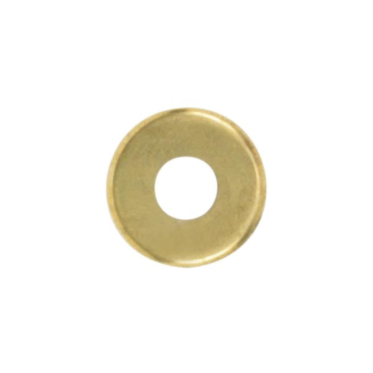 Satco 90-1092 Turned Brass Check Ring 1/8 IP Slip Burnished And Lacquered 1-1/2" Diameter