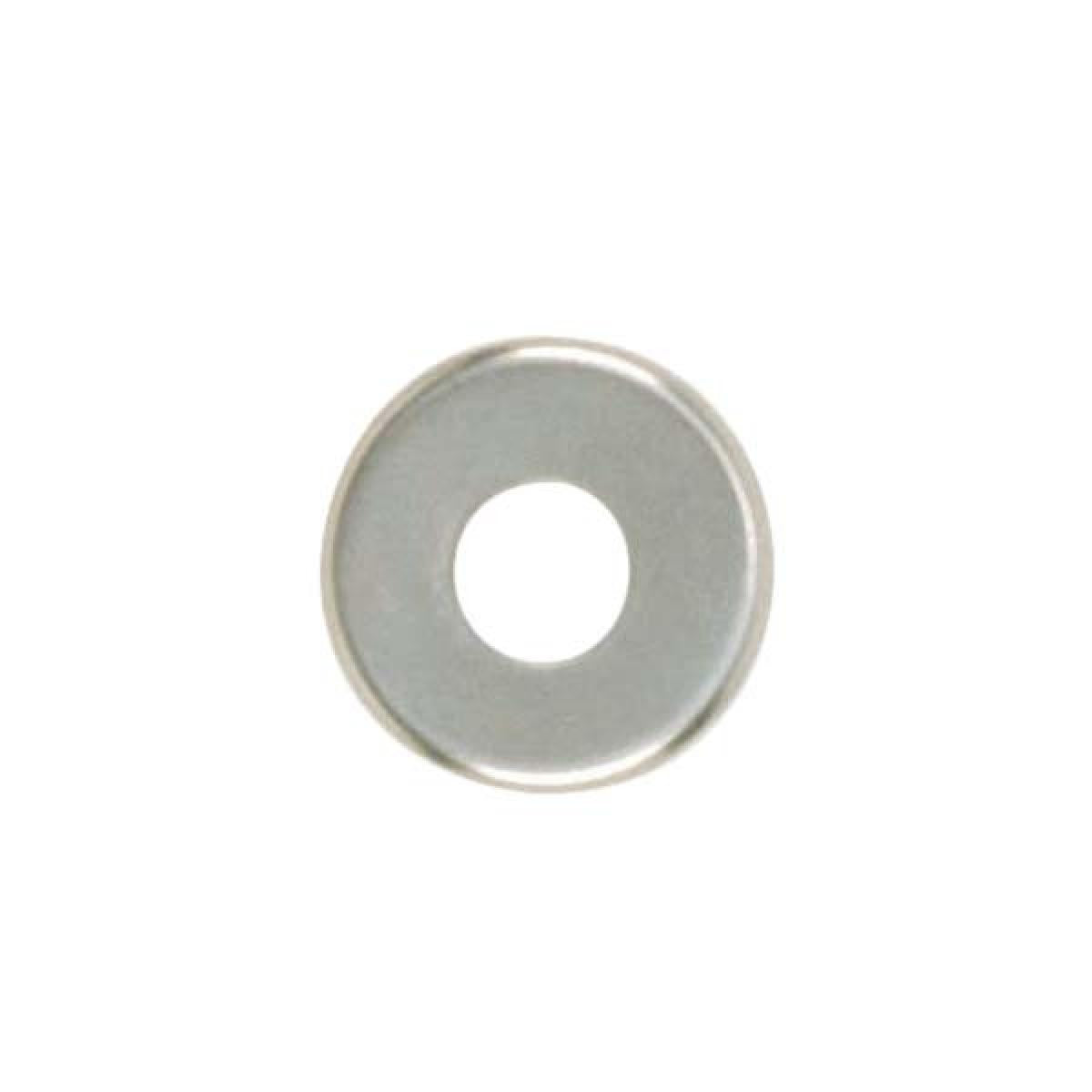 Satco 90-1093 Turned Brass Check Ring 1/8 IP Slip Nickel Plated Finish 1" Diameter