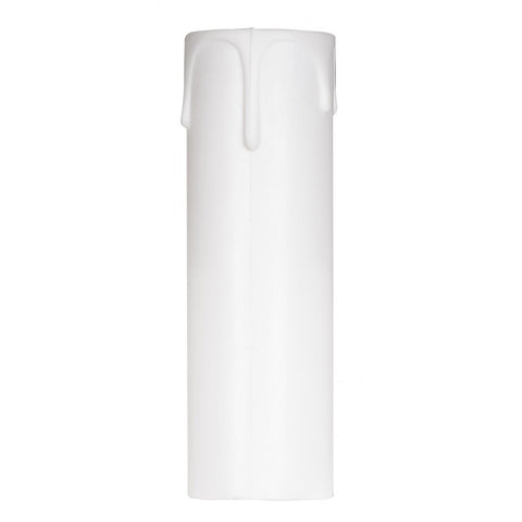Satco 90-1250 Plastic Drip Candle Cover White Plastic Drip 1-3/16" Inside Diameter 1-1/4" Outside Diameter 4" Height