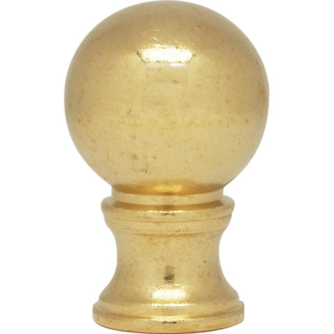 Satco 90-132 Ball Finial Burnished And Lacquered 1-3/8" Height 7/8" Diameter 1/8 IP