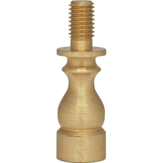 Satco 90-140 Solid Brass Riser 1/4-27 Burnished And Lacquered 1" Height
