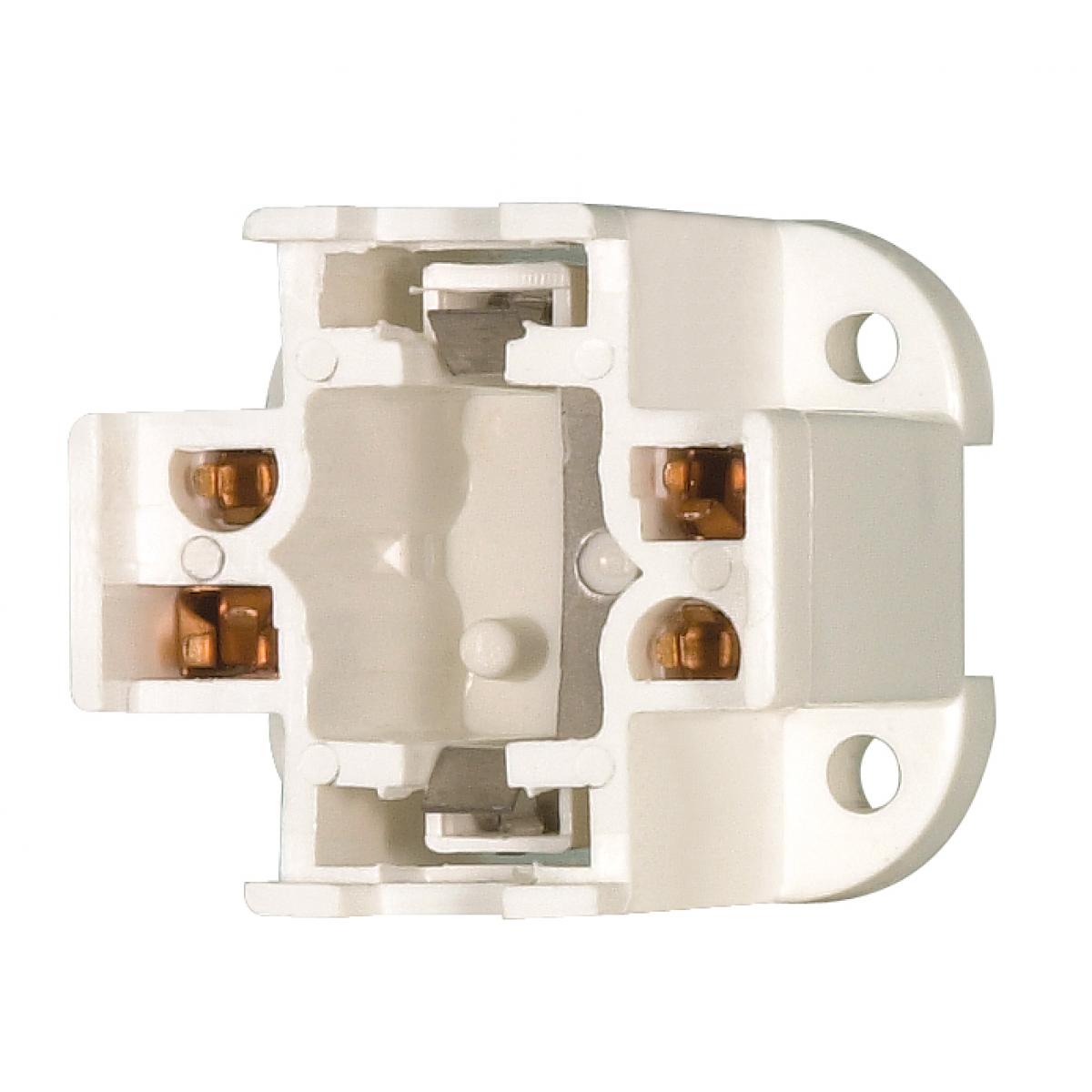 Satco 90-1549 13W Bottom Screw Down Socket 4-Pin Lamps Vertical Mount G24Q-1 And GX24Q-1 Base For: CF13DD/E And CF13DT/E 75W 600V
