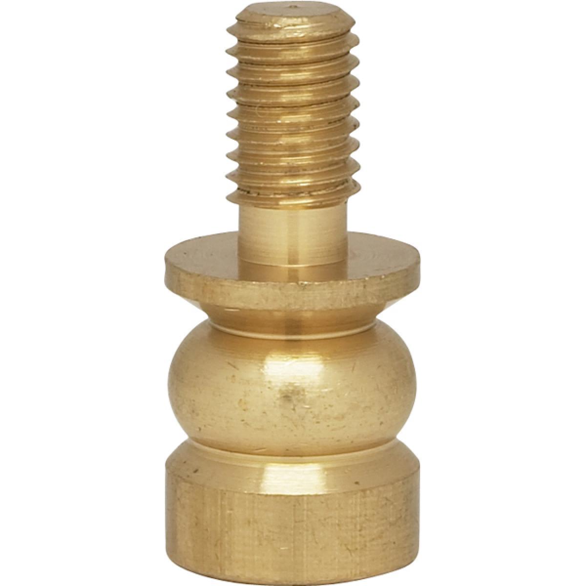 Satco 90-1562 Solid Brass Riser 1/4-27 Burnished And Lacquered 1/2" Height