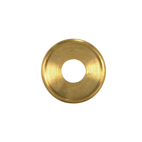 Satco 90-1596 Turned Brass Check Ring 1/8 IP Slip Unfinished 7/8" Diameter