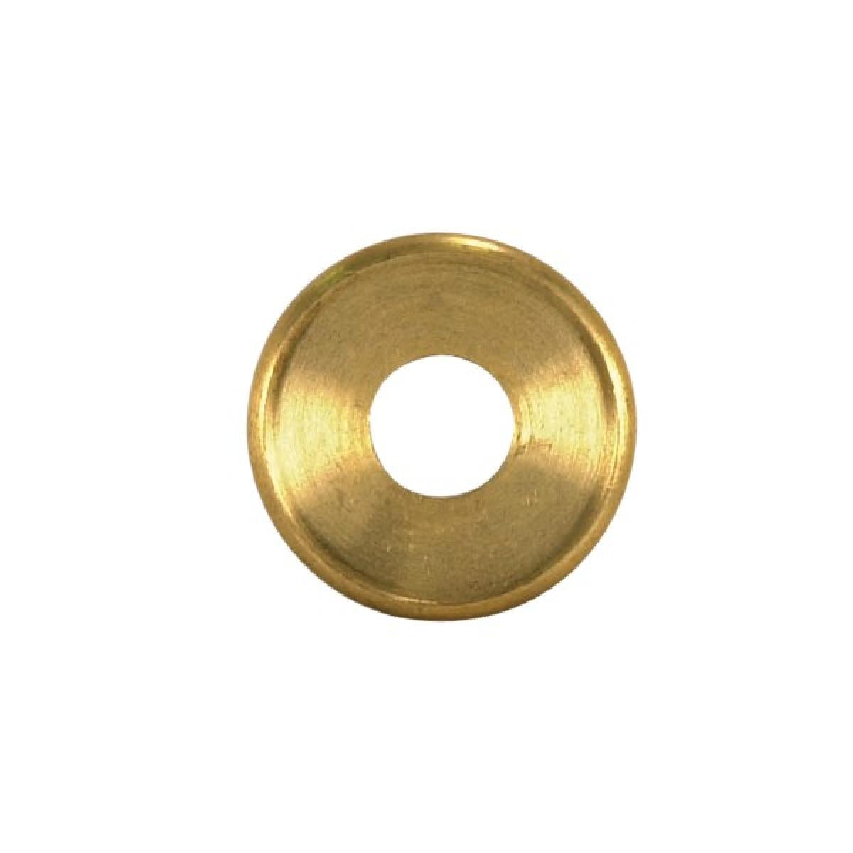 Satco 90-1598 Turned Brass Check Ring 1/8 IP Slip Unfinished 1-1/4" Diameter
