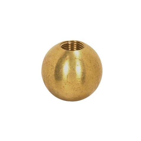 Satco 90-1625 Brass Ball 1/2" Diameter 8/32 Tap Unfinished