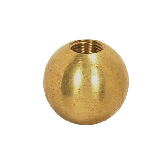 Satco 90-1631 Brass Ball 1-1/4" Diameter 1/8 IP Tap Unfinished