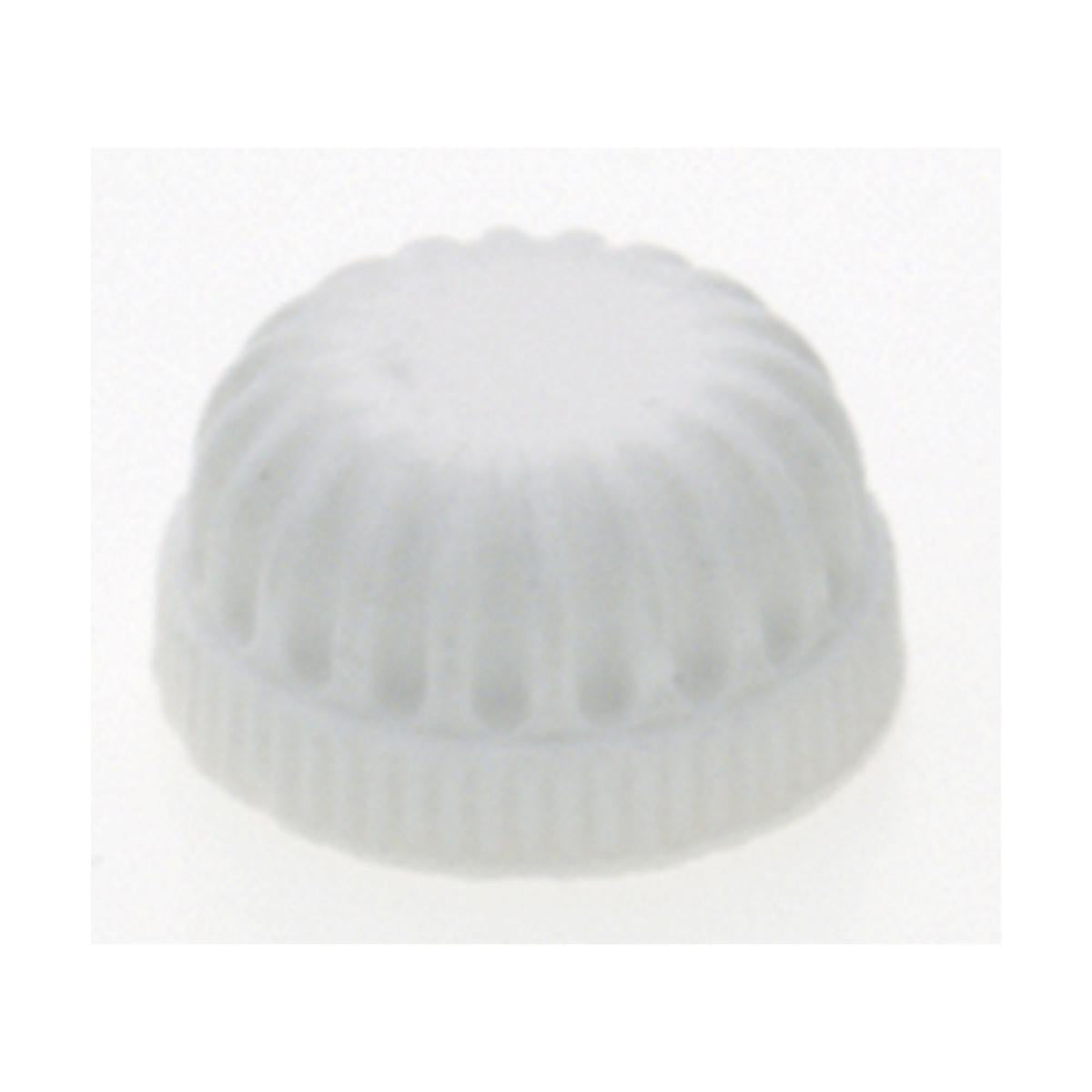 Satco 90-167 Plastic Lock-Up Caps 1/8 IP 3/4" Diameter White Finish