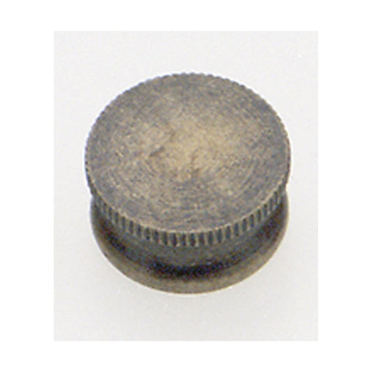 Satco 90-168 Brass Lock-Up Cap 1/8 IP 9/16" Diameter 1/4" Height Antique Brass Finish