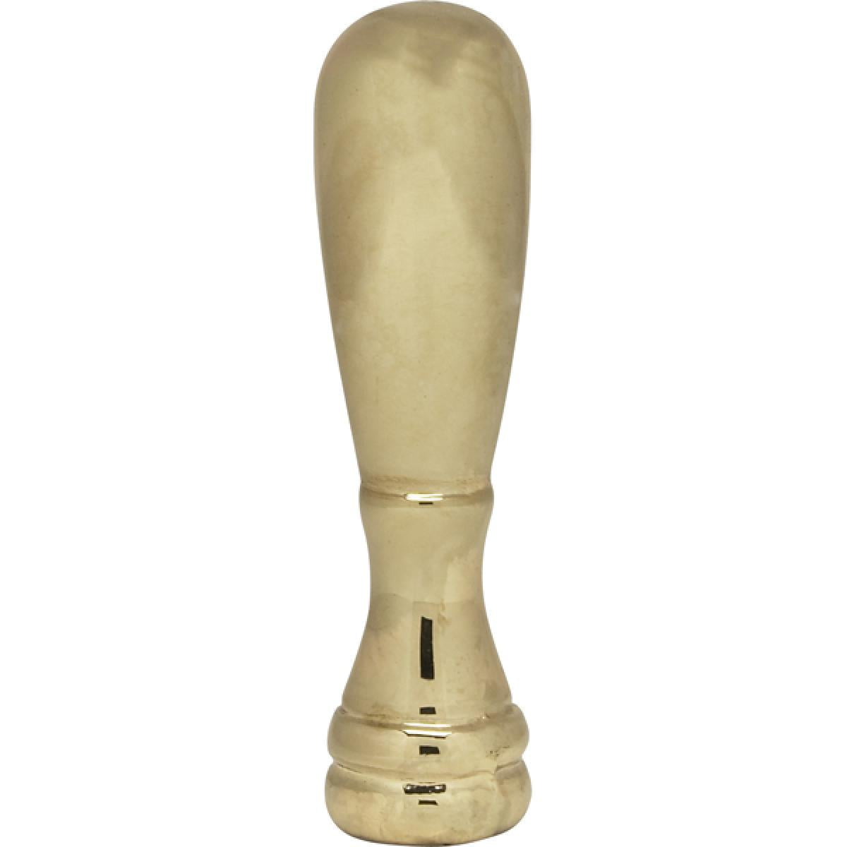 Satco 90-1717 Bullet Finial 2" Height 1/4-27 Polished Brass Finish