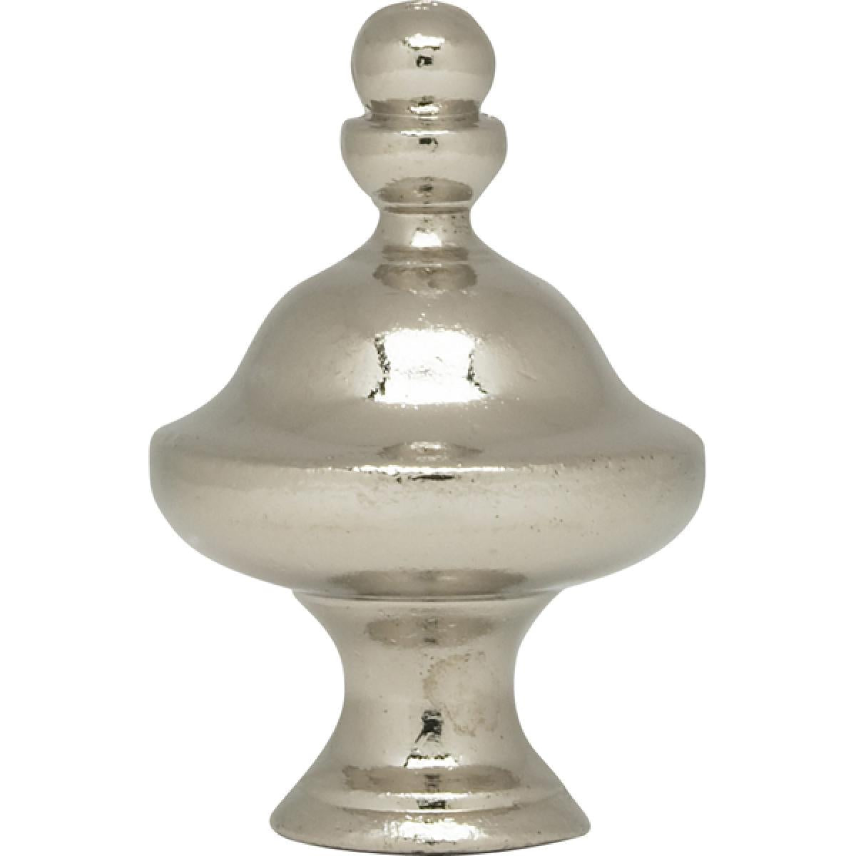 Satco 90-1722 Pyramid Finial 1-1/2" Height 1/4-27 Polished Chrome Finish