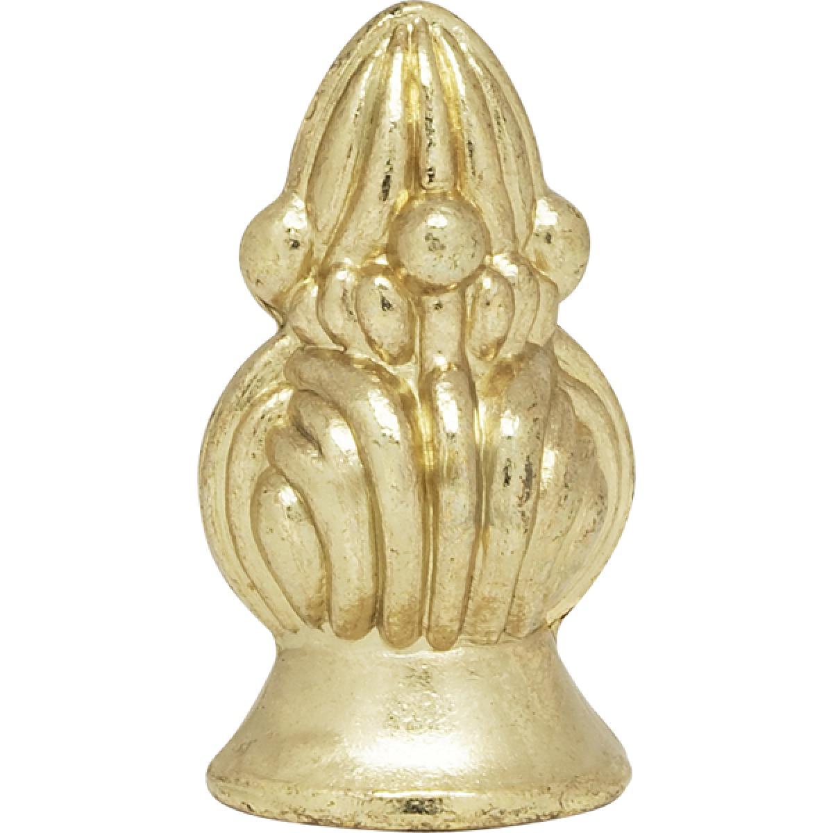 Satco 90-1723 Bud Finial 1-3/8" Height 1/8 IP Polished Brass Finish