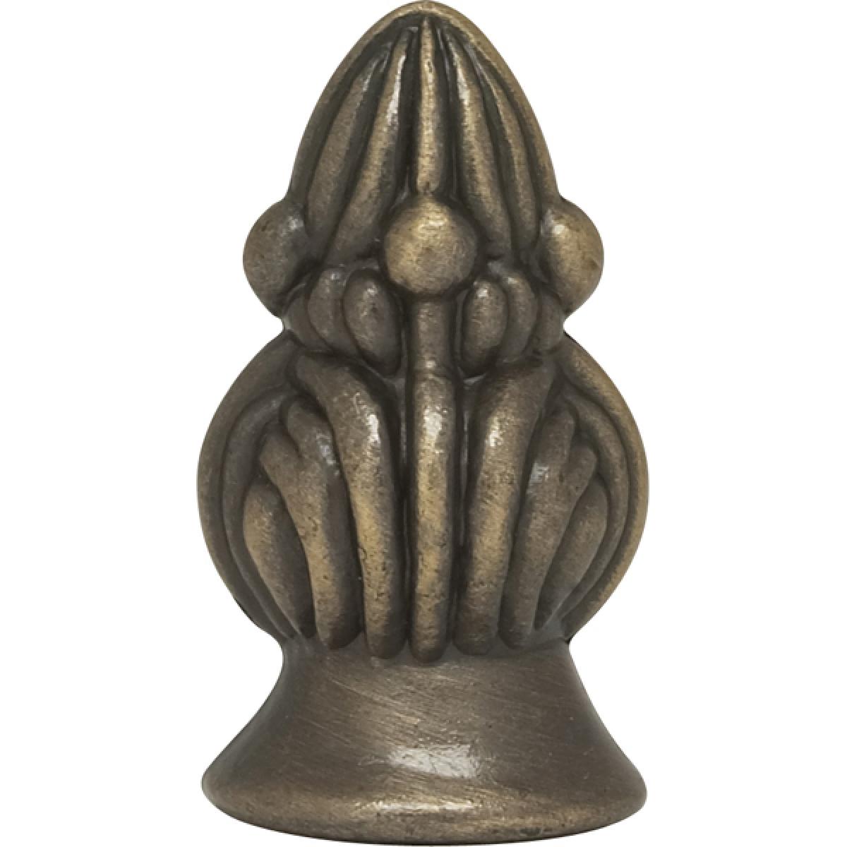 Satco 90-1724 Bud Finial 1-3/8" Height 1/8 IP Antique Brass Finish