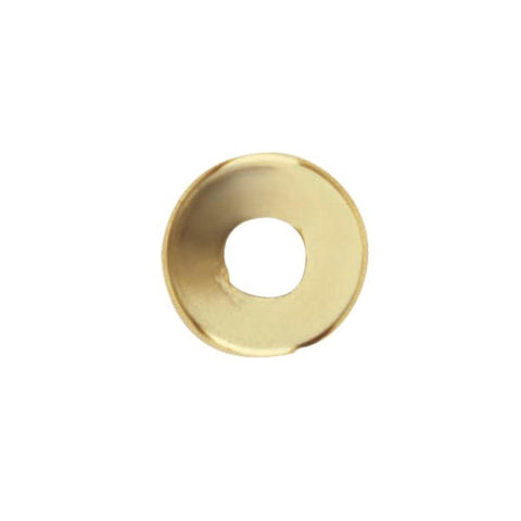 Satco 90-176 Steel Check Ring Curled Edge 1/8 IP Slip Vacuum Brass Finish 1" Diameter