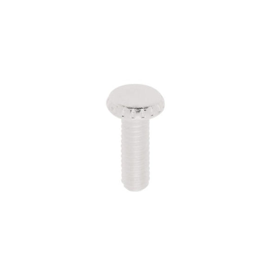 Satco 90-1778 Steel Knurled Head Thumb Screws 8/32 1/2" Length White Finish