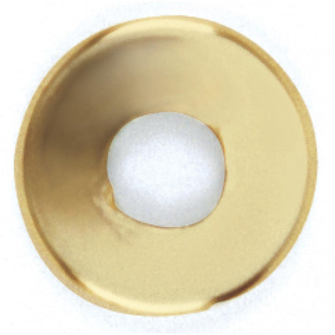 Satco 90-177 Steel Check Ring Curled Edge 1/8 IP Slip Vacuum Brass Finish 1-1/4" Diameter
