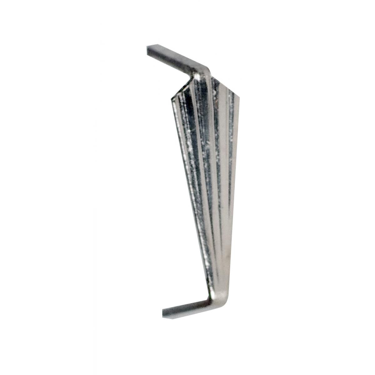 Satco 90-1781 Large Bow-Tie Clip 10.5mm 7/16" Height Silver