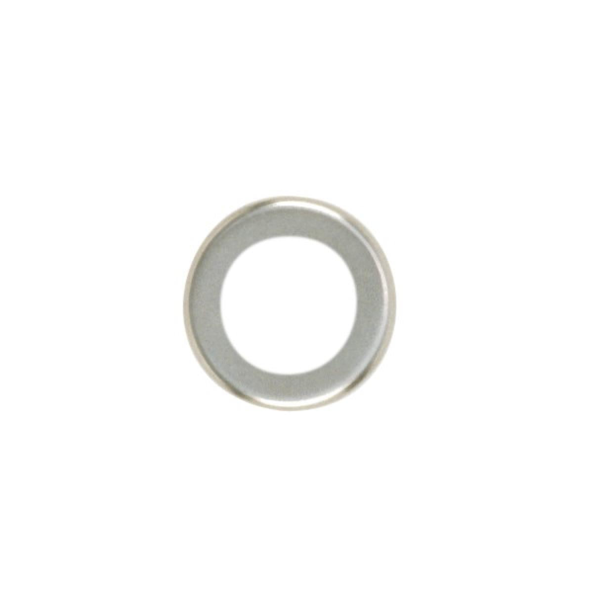 Satco 90-1832 Steel Check Ring Curled Edge 1/4 IP Slip Nickel Plated Finish 1" Diameter