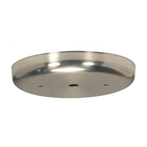 Satco 90-1902 Contemporary Canopy Canopy Only Brushed Nickel Finish 5-1/4" Diameter 7/16" Center Hole 2 -8/32 Bar Holes
