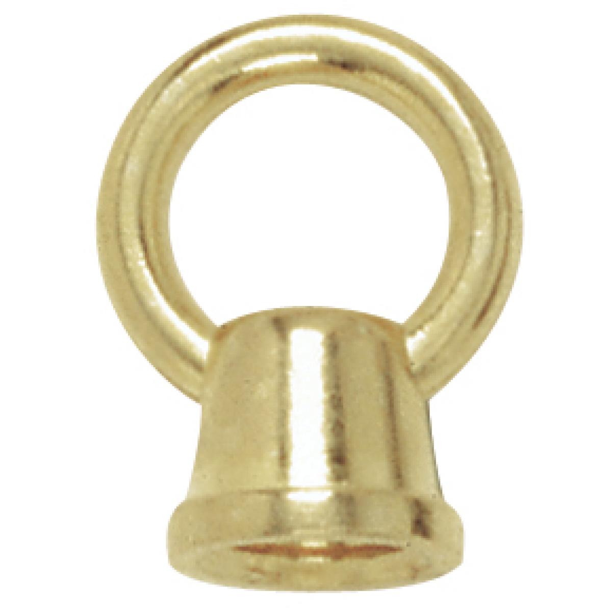 Satco 90-201 1" Female Loops 1/8 IP With Wireway 10lbs Max Brass Plated Finish