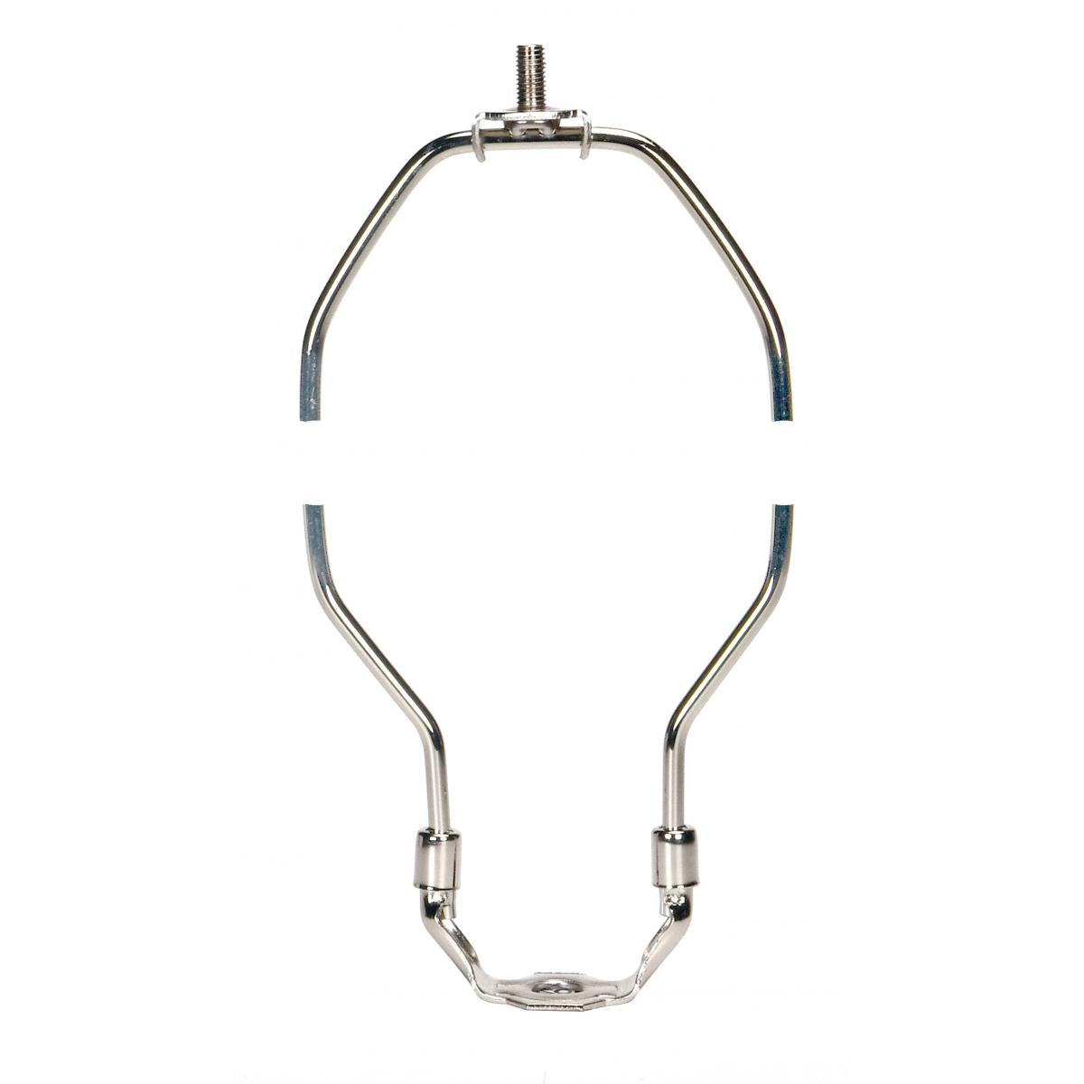 Satco 90-2023 Light Duty Harp Polished Nickel Finish 9-1/2" Height 1/8 IP Saddle 1/4-27 Thread 125 Carton