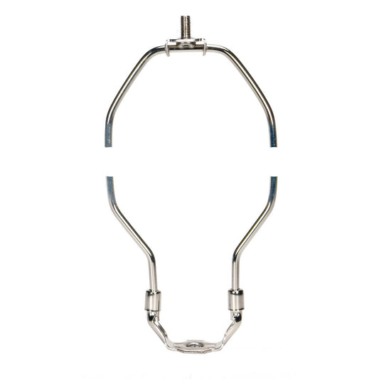 Satco 90-2023 Light Duty Harp Polished Nickel Finish 9-1/2" Height 1/8 IP Saddle 1/4-27 Thread 125 Carton