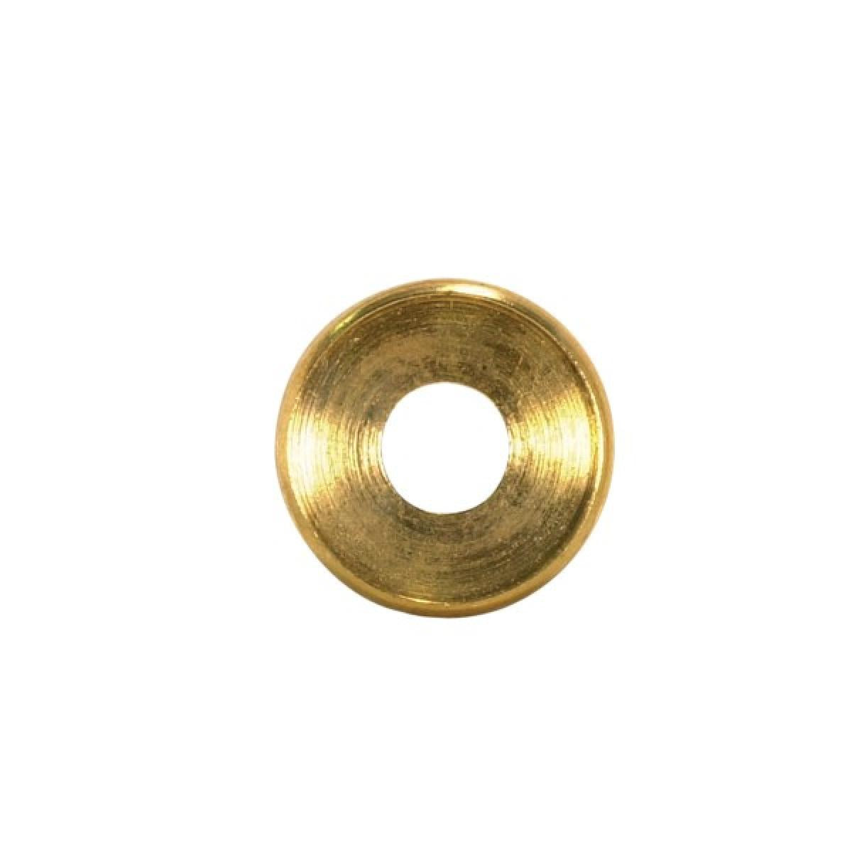 Satco 90-2151 Turned Brass Double Check Ring 1/8 IP Slip Burnished And Lacquered 3/4" Diameter