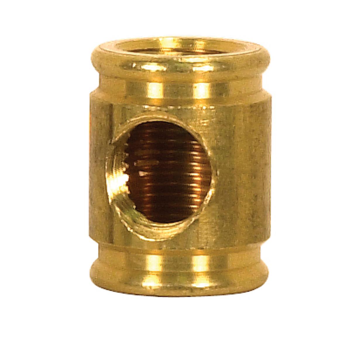 Satco 90-2180 Brass Armbacks Unfinished 5/8" x 13/16" 1/8 IP x 1/8 IP x1/8 IP With 3 Holes
