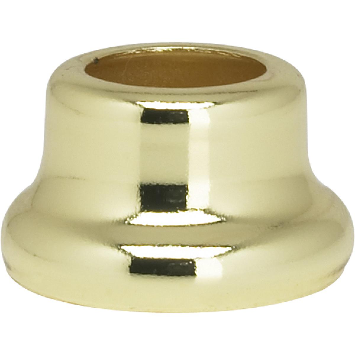 Satco 90-2192 Flanged Steel Neck 1/2" Height 7/8" Bottom Brass Plated Finish