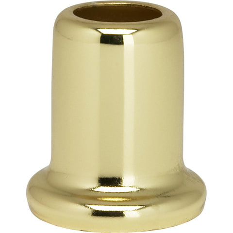 Satco 90-2193 Flanged Steel Neck 1" Height 7/8" Bottom Brass Plated Finish