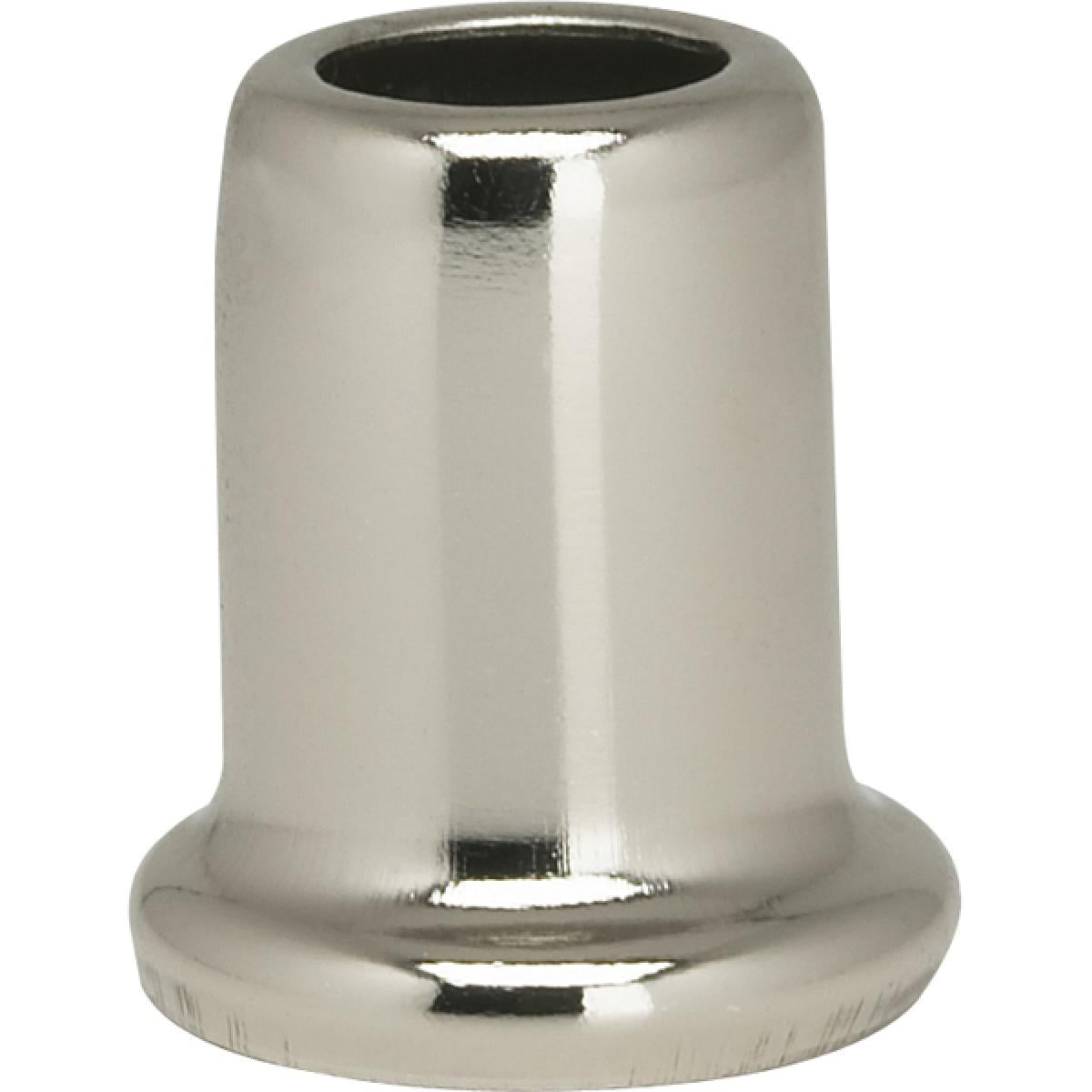 Satco 90-2214 Flanged Steel Neck 1" Height 7/8" Bottom Nickel Plated Finish