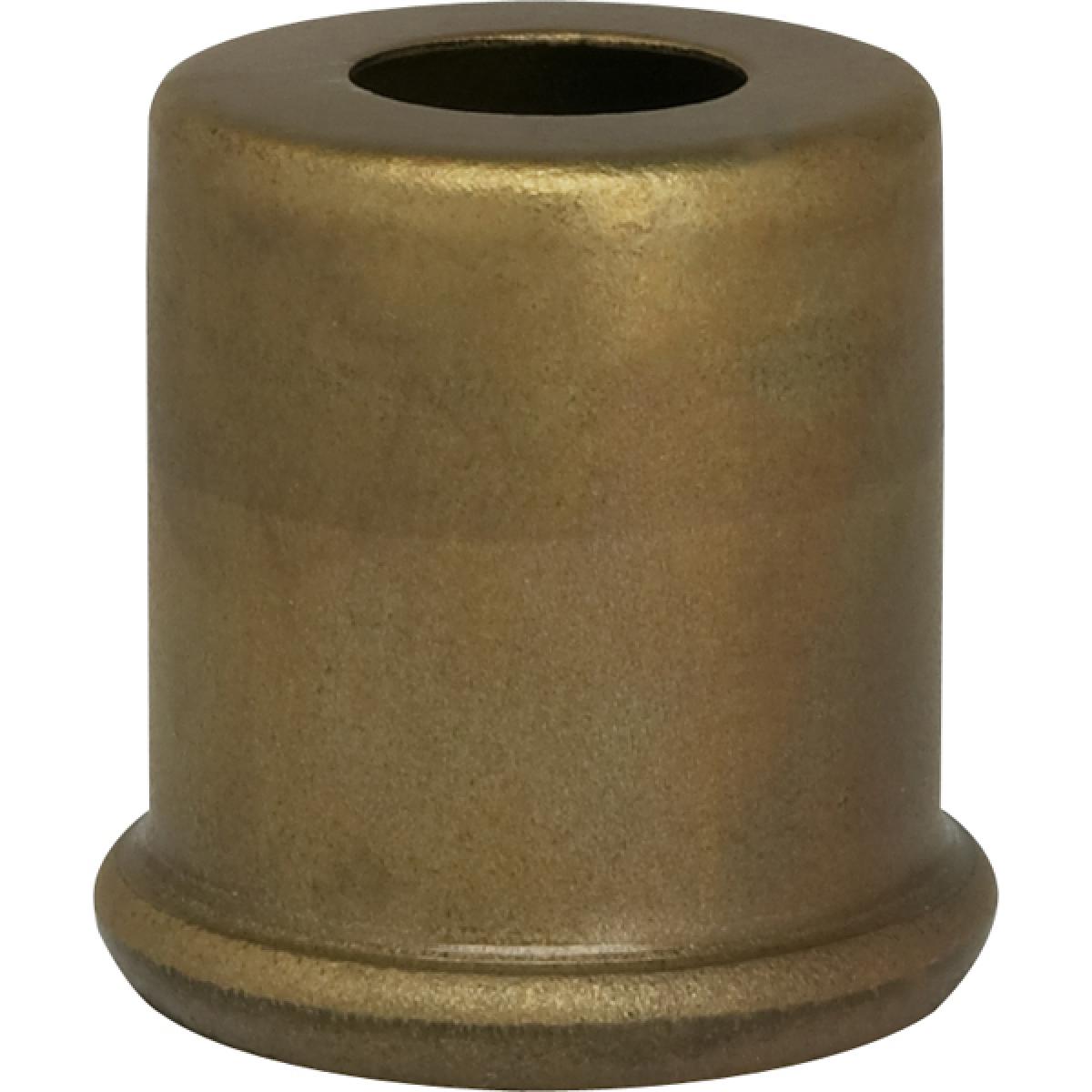Satco 90-2222 Solid Brass Spacer 7/16" Hole 1" Height 7/8" Diameter 1" Base Diameter Unfinished