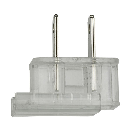 Satco 90-2245 Slide Plug Polarized 18/2 SPT-1 8A-125V Silver Finish