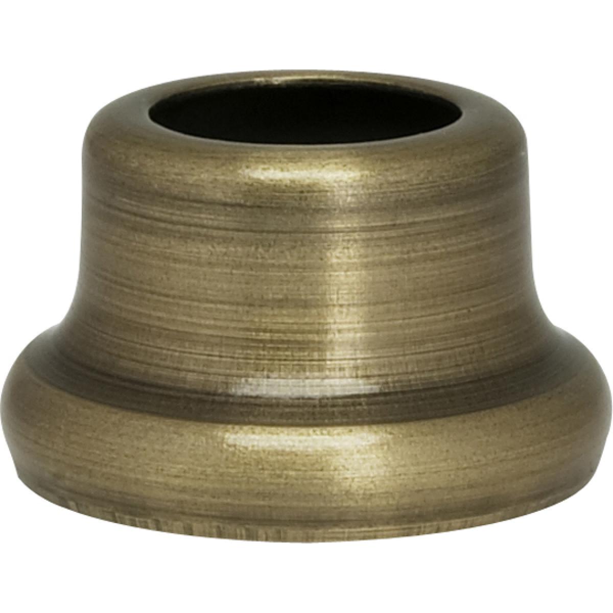 Satco 90-2271 Flanged Steel Neck 1/2" Height 7/8" Bottom Antique Brass Finish