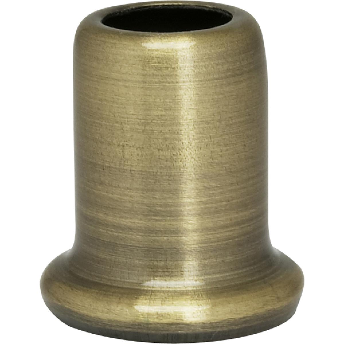 Satco 90-2272 Flanged Steel Neck 1" Height 7/8" Bottom Antique Brass Finish