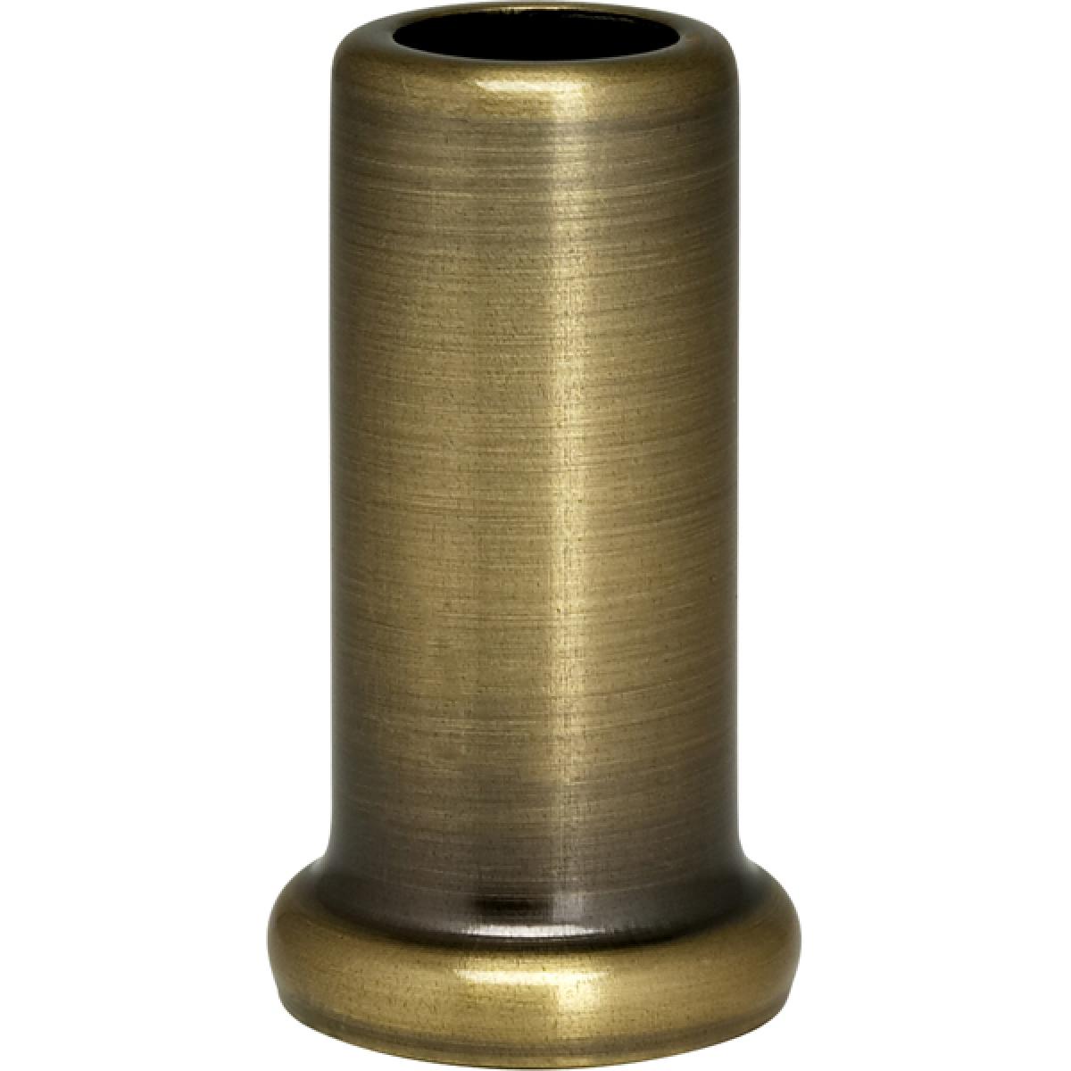 Satco 90-2273 Flanged Steel Neck 1-1/2" Height 7/8" Bottom Antique Brass Finish