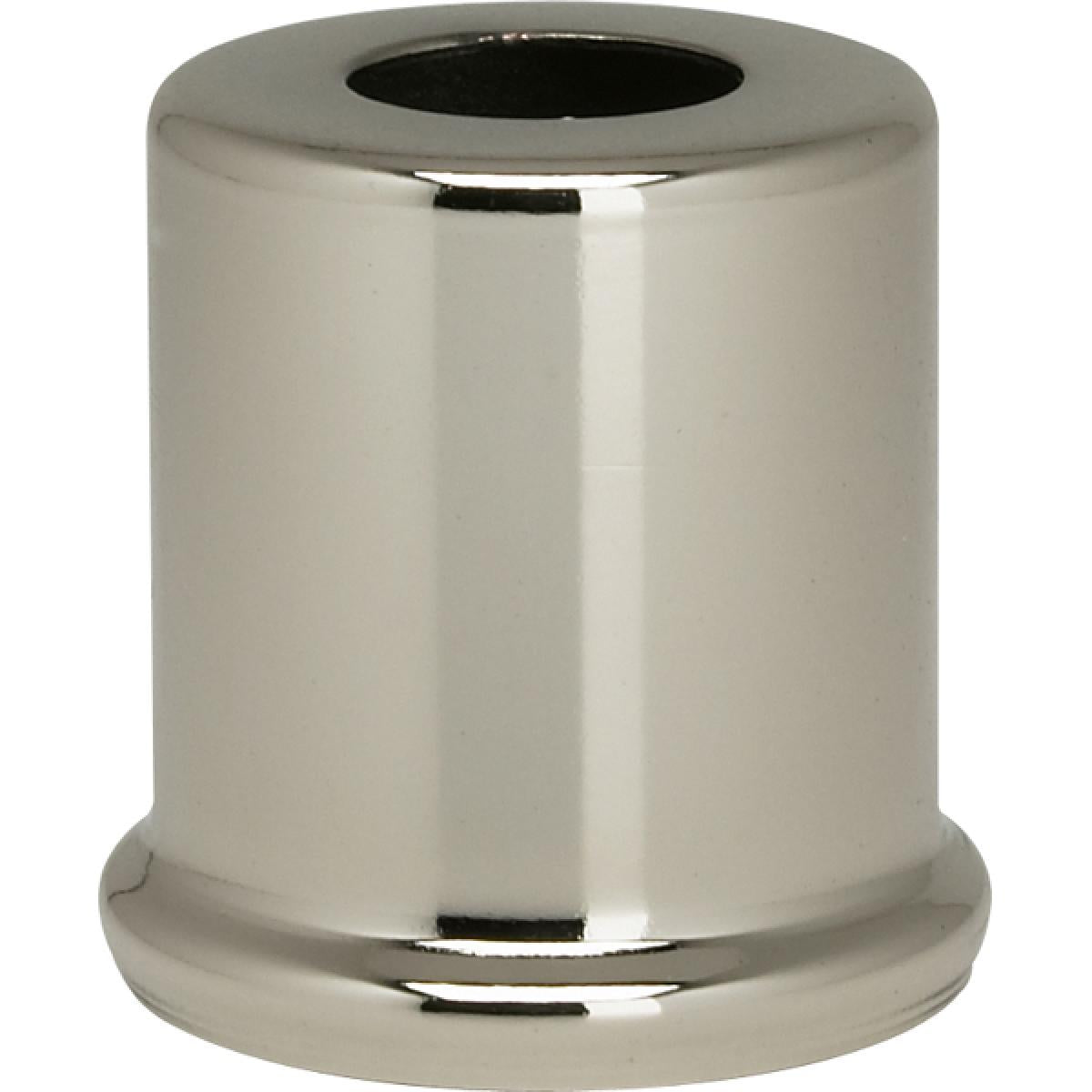 Satco 90-2278 Steel Spacer 7/16" Hole 1" Height 7/8" Diameter 1" Base Diameter Nickel Plated Finish