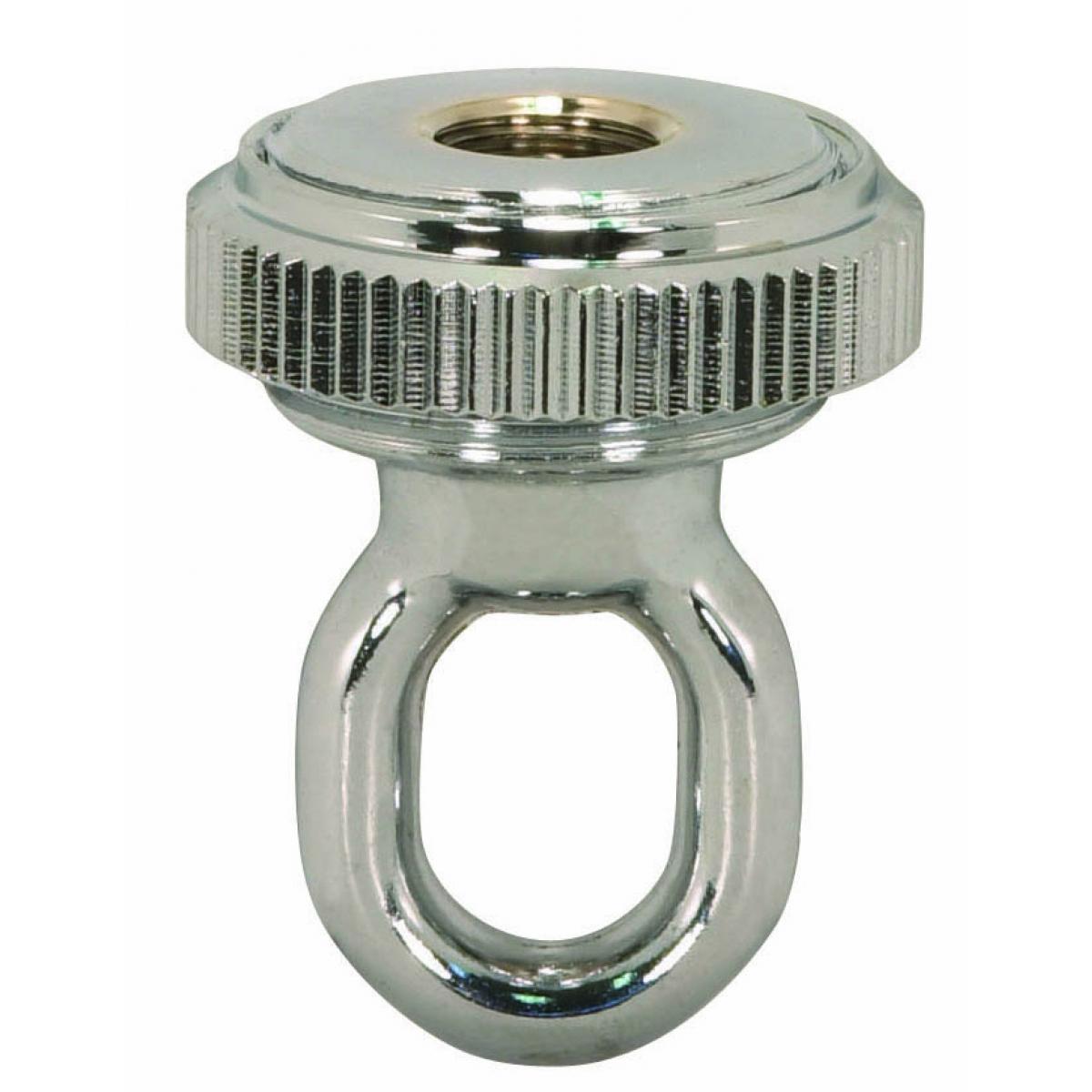 Satco 90-2303 1/4 IP Heavy Duty Cast Brass Screw Collar Loops with Ring 1/4 IP Fits 1-1/4" Canopy Hole Ring Diameter 1-5/8" Height 2-1/4"