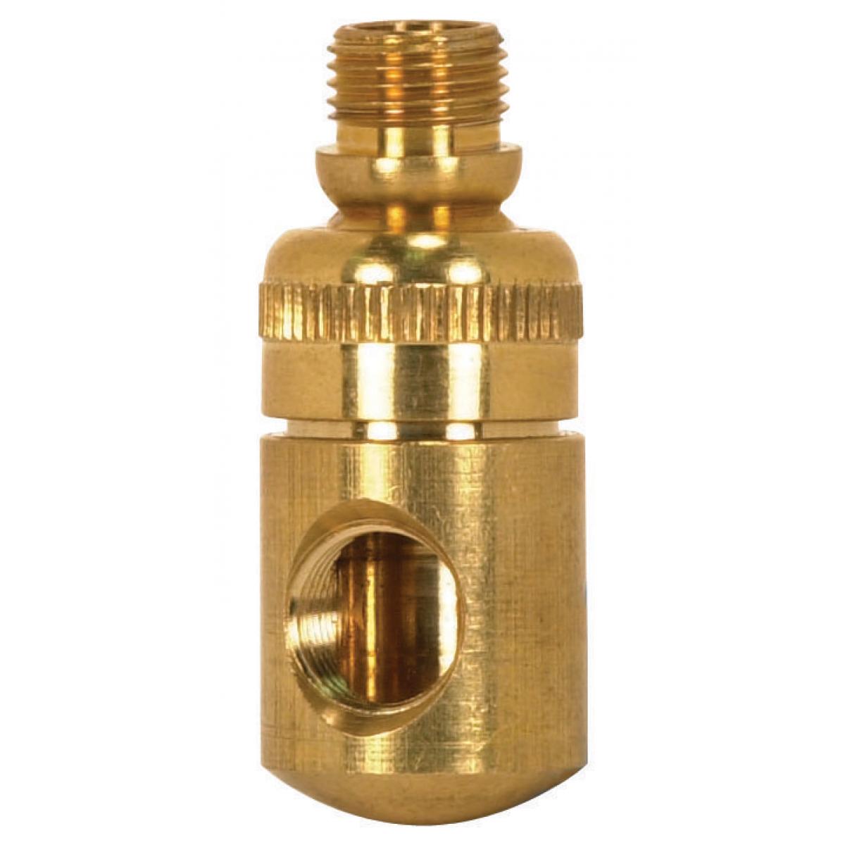 Satco 90-2334 Solid Brass Side Swivel 1/8 M x 1/8 F 1-3/4" Height Unfinished
