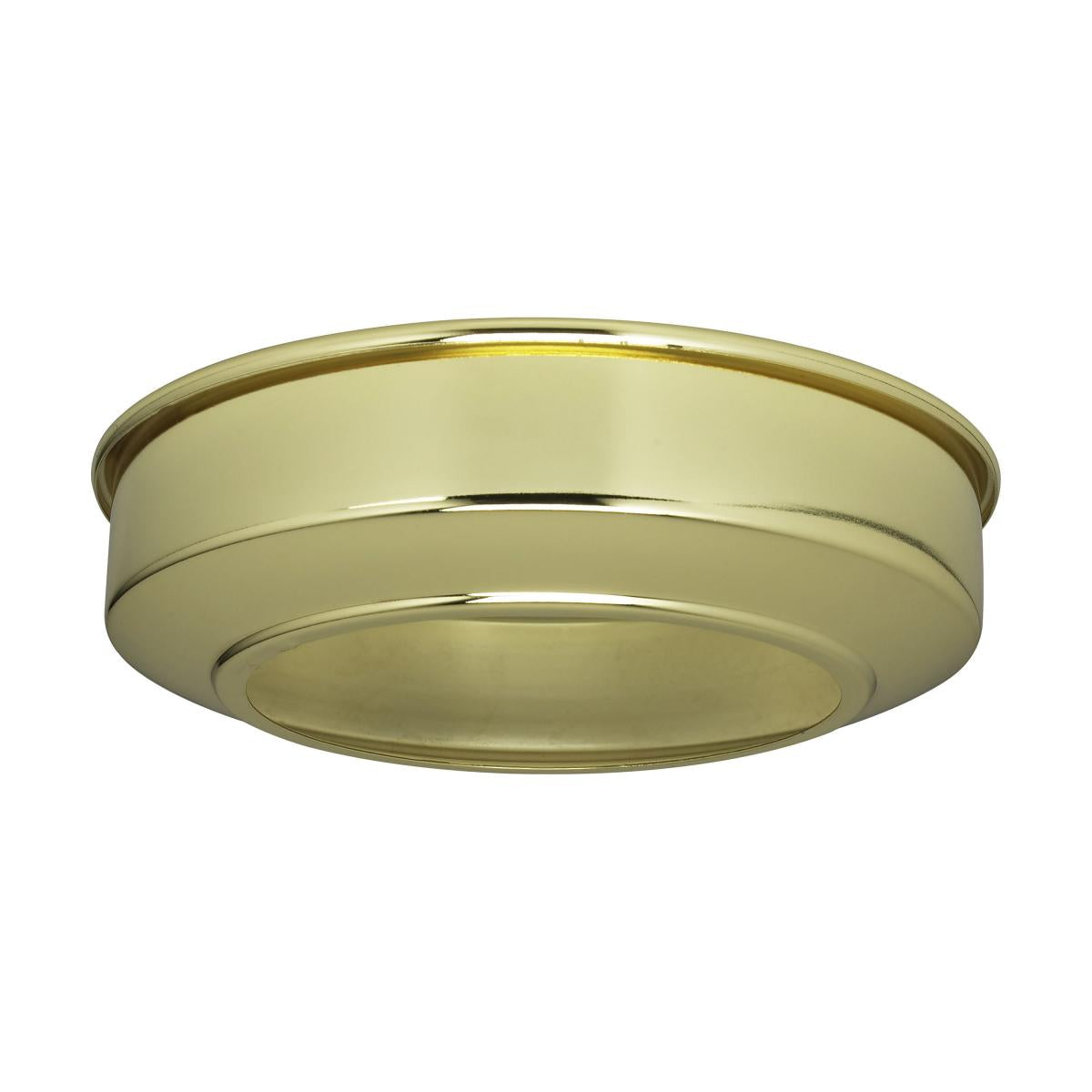 Satco 90-242 Canopy Extension Brass Finish 5-3/4" Diameter Fits 5" Canopy 1-1/2" Extension