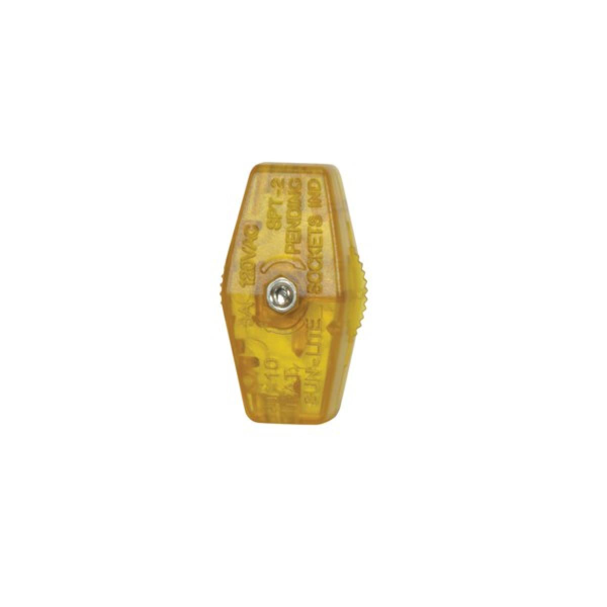 Satco 90-2426 On-Off Cord Switch For 18/2 SPT-2 6A-125V, 3A-250V, 3A-120V, 3A-125V Gold Finish