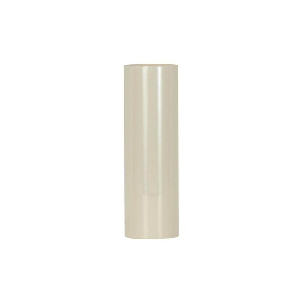 Satco 90-2446 Plastic Candle Cover Cream Plastic 1-3/16" Inside Diameter 1-1/4" Outside Diameter 4" Height