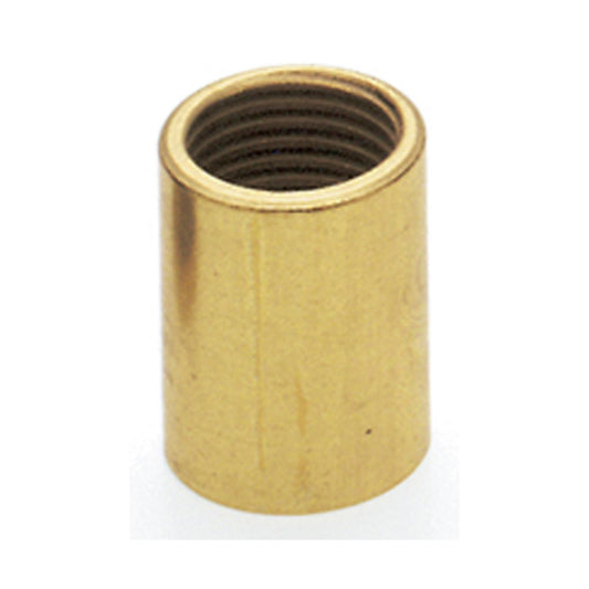 Satco 90-332 Brass Coupling 5/8" Long 1/8 IP Burnished And Lacquered