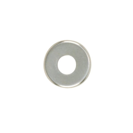 Satco 90-361 Steel Check Ring Curled Edge 1/8 IP Slip Nickel Plated Finish 1" Diameter