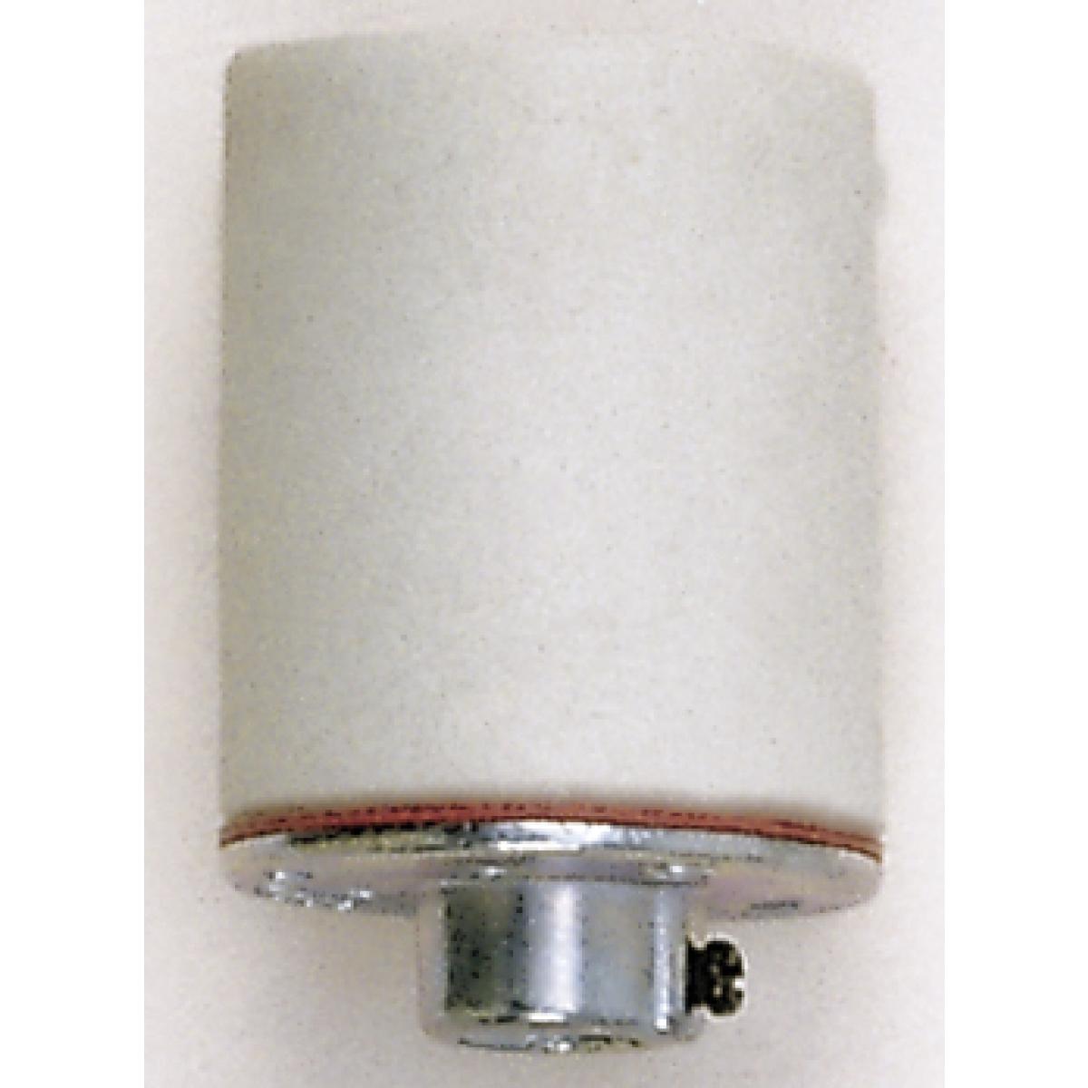 Satco 90-409 Keyless Porcelain Socket With 1/8 IPS Metal Cap Glazed 660W 250V 200/10 Master